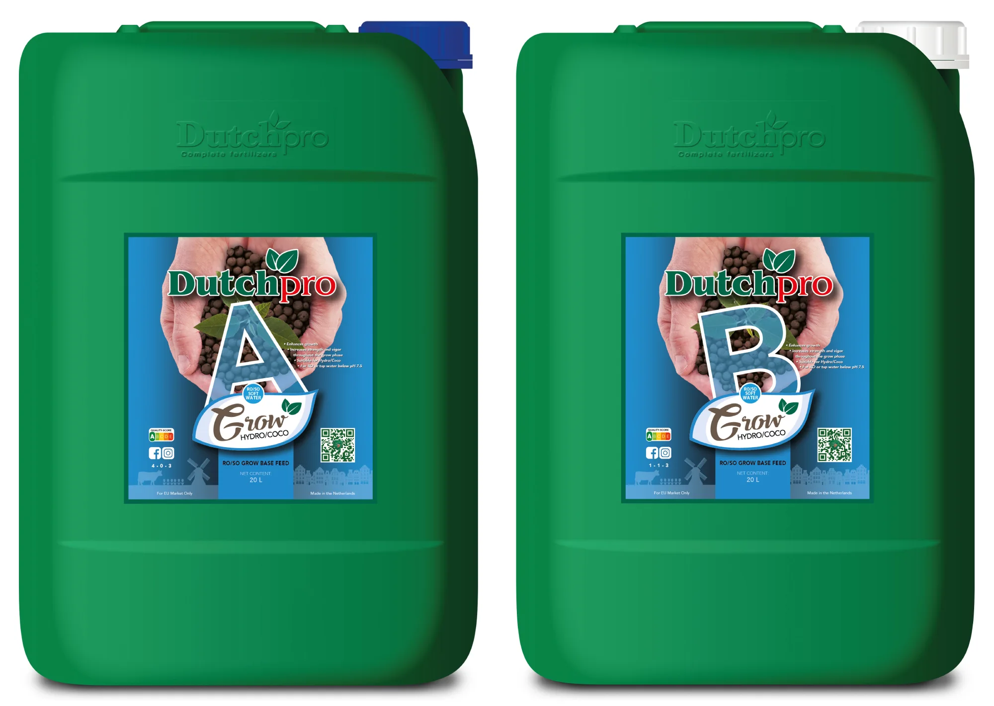 Dutchpro Grow Hydro/Coco A+B Weiches Wasser Dnger