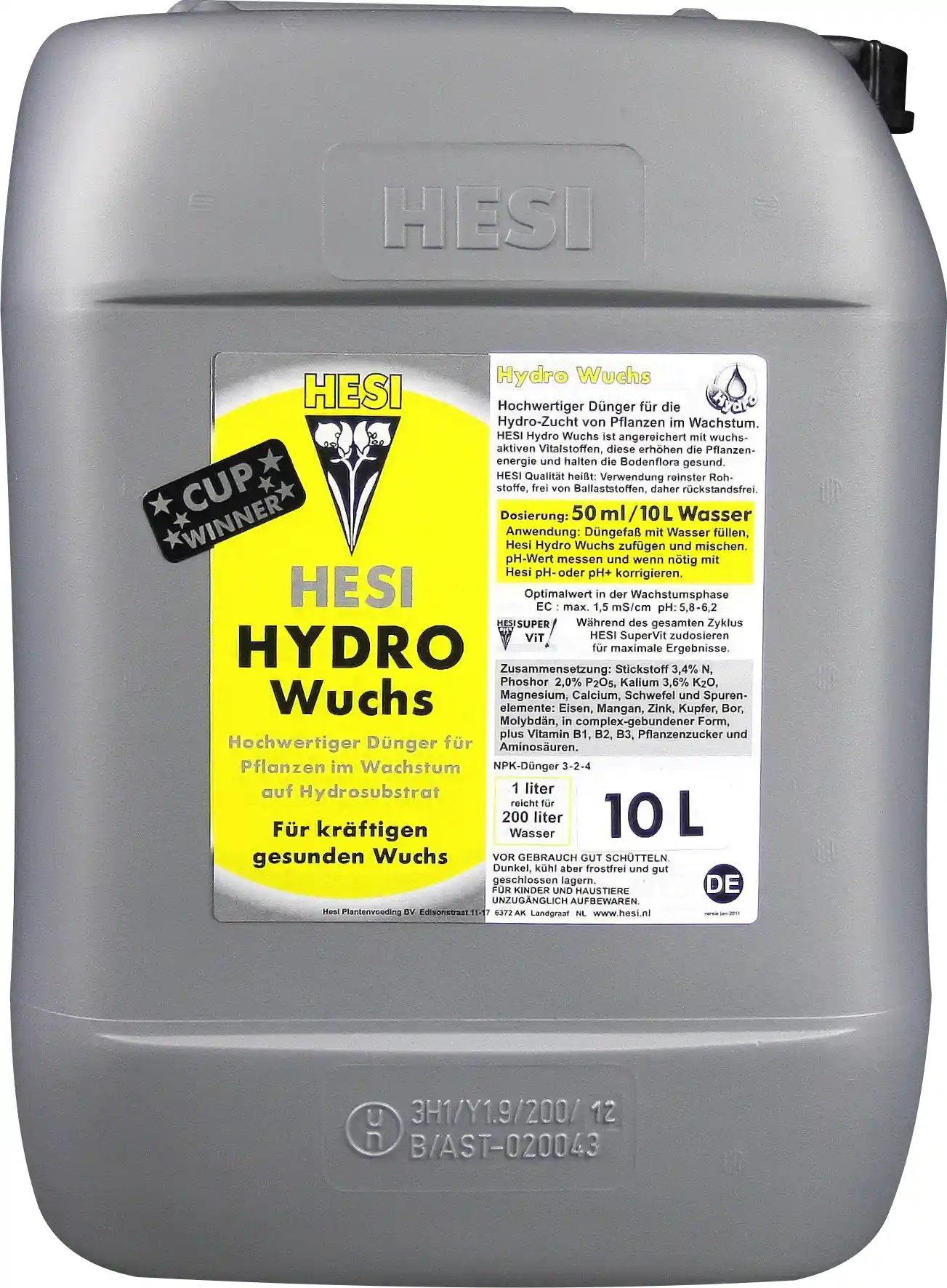 HESI Hydro Wuchs 10l