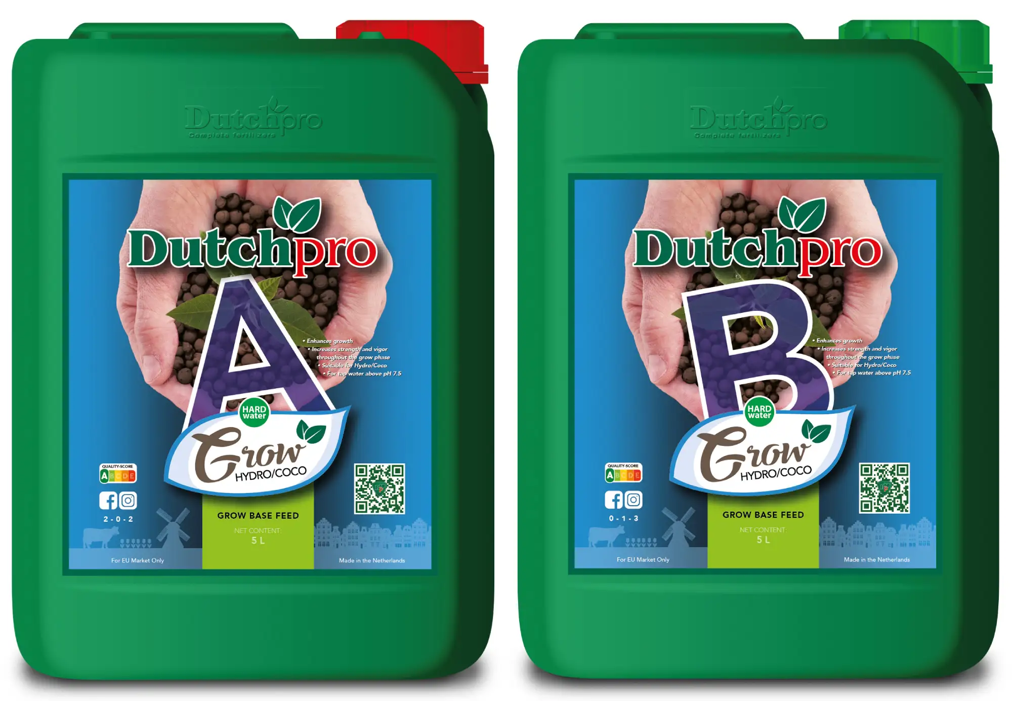 Dutchpro Grow Hydro_Coco A+B (Set) (hartes Wasser) 5l