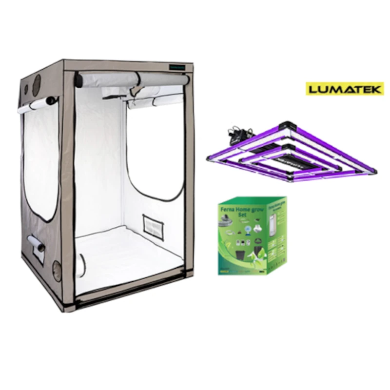 Home Grow Set 100x100x200cm mit Lumatek ATS Pro LED, 200W, 300W