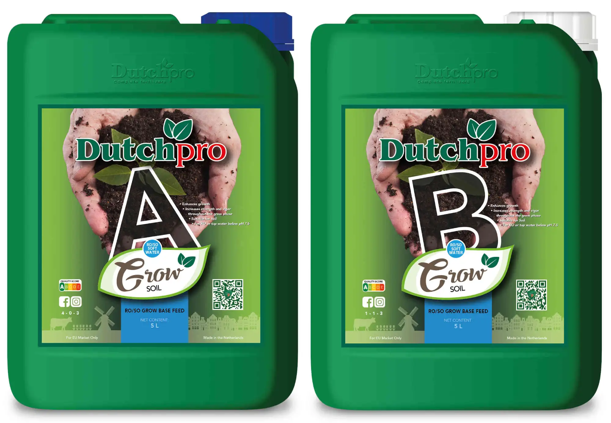 Dutchpro Grow Soil A+B (Set) (weiches Wasser) 5l