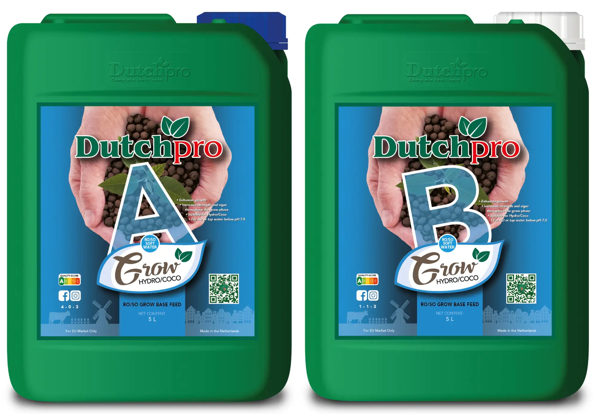 Dutchpro Grow Hydro_Coco A+B (Set) (weiches Wasser) 5l