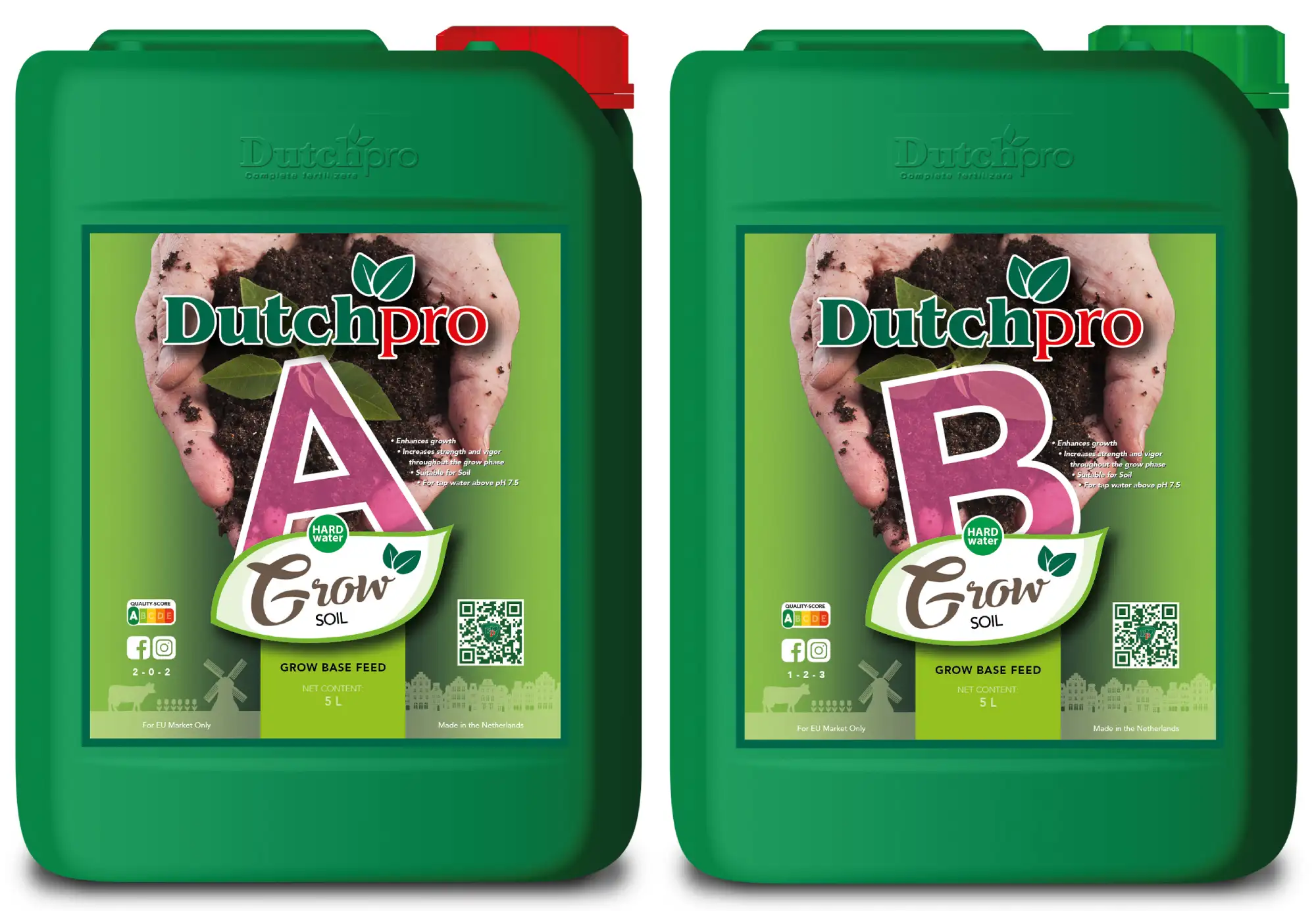 Dutchpro Grow Soil A+B (Set) (hartes Wasser) 5l