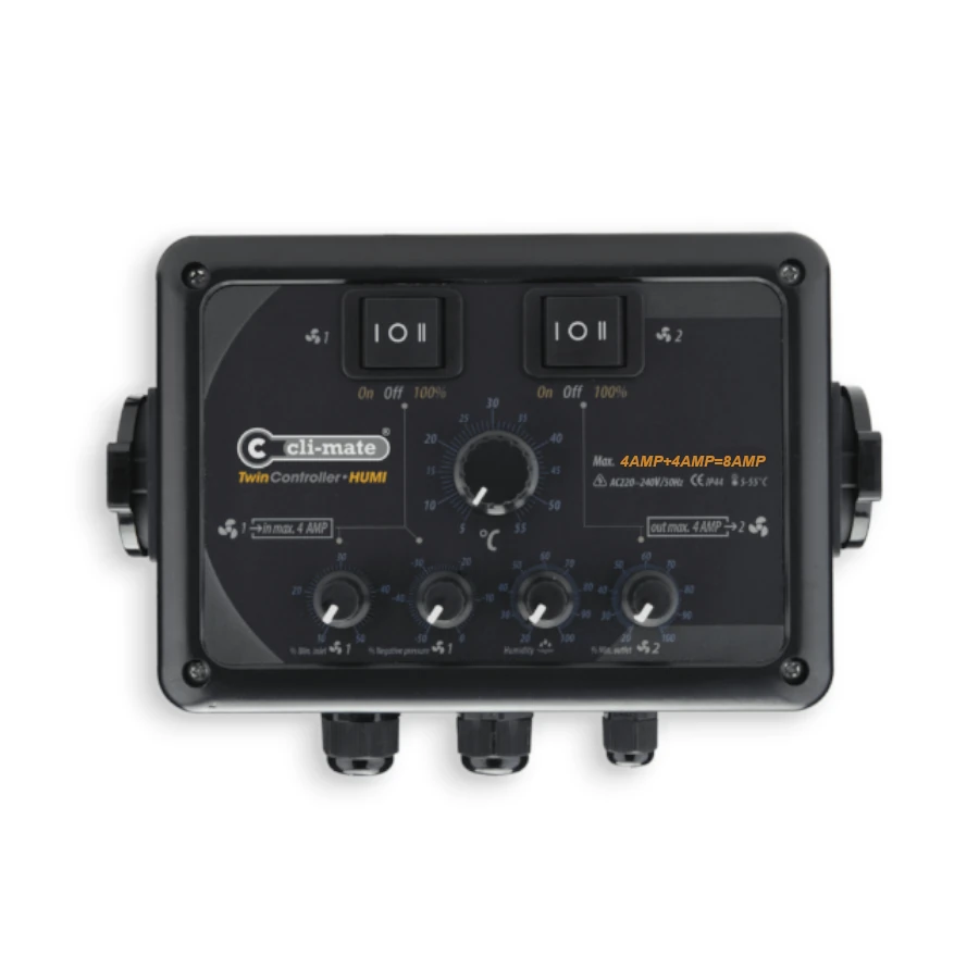 Cli-mate-Twin-Kontroller-Humi 8AMP