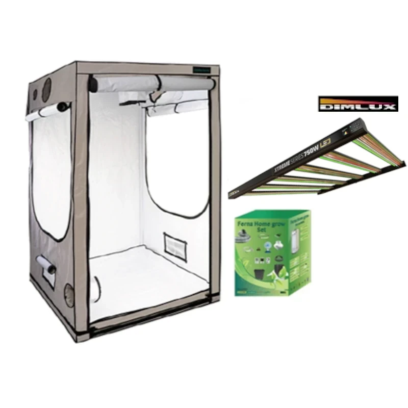 Home Grow Set 120x120x200cm mit DimLux