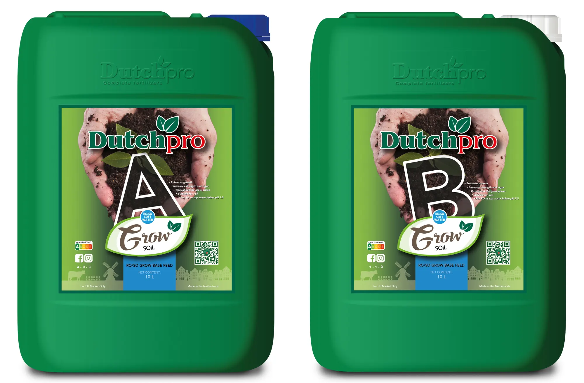 Dutchpro Grow Soil A+B (Set) (weiches Wasser) 10l