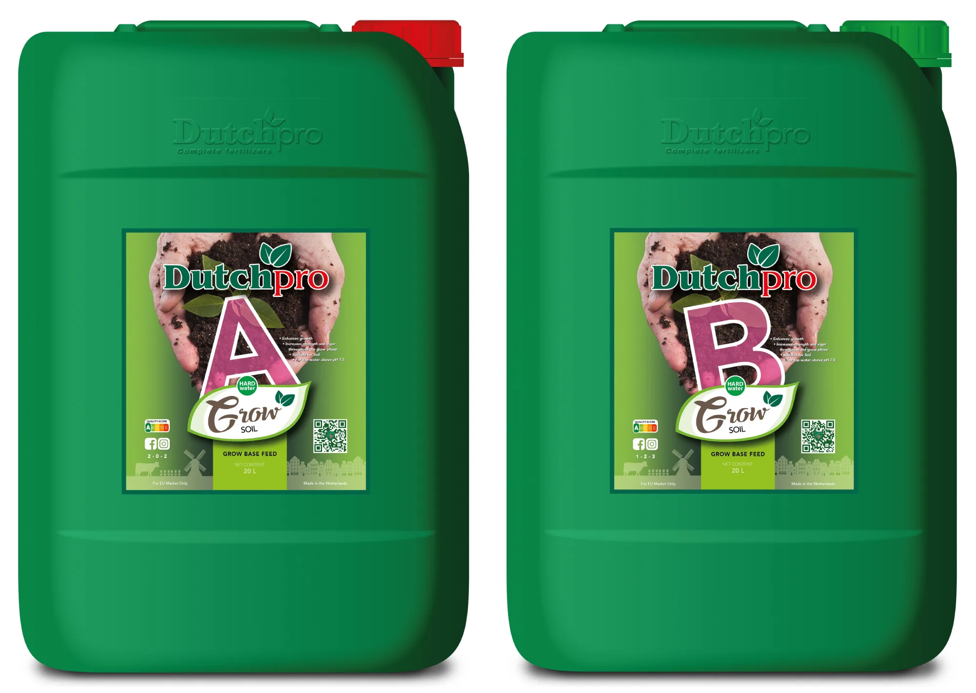 Dutchpro Grow Soil A+B (Set) (hartes Wasser) 20l